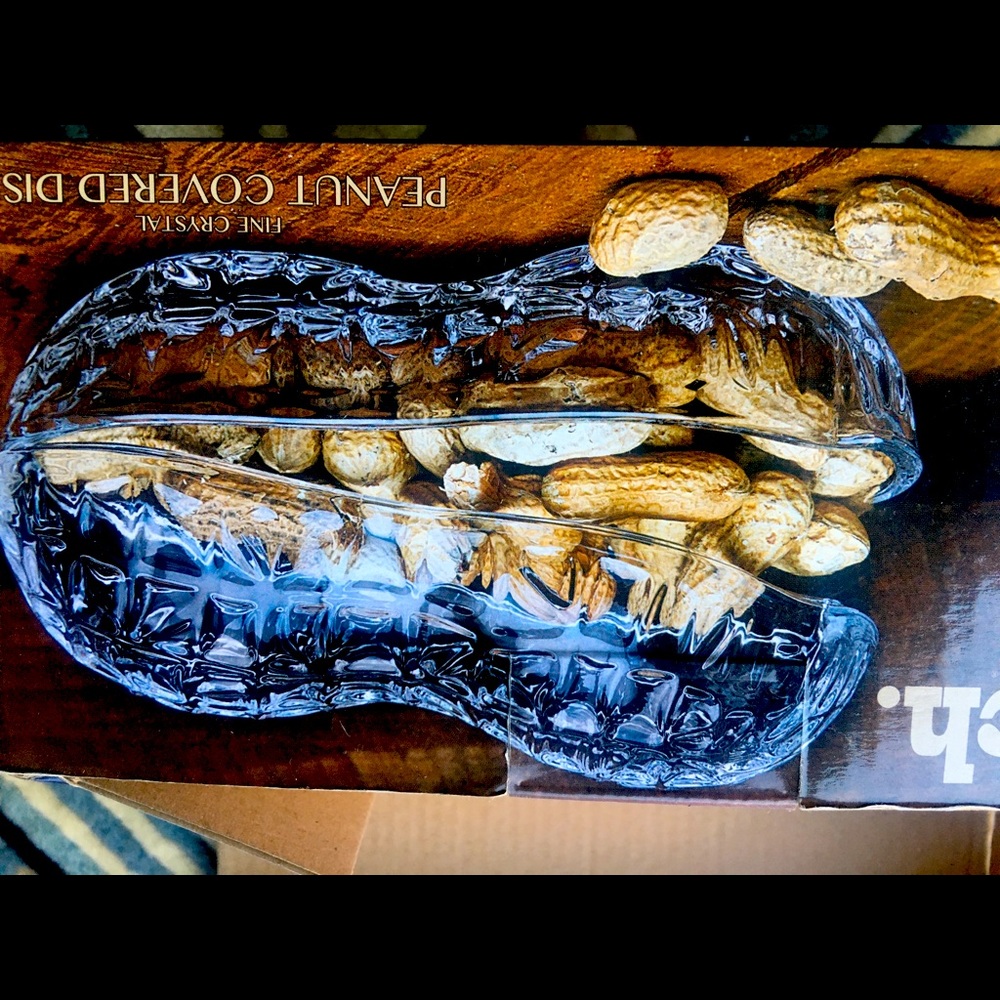 Glass peanut holder